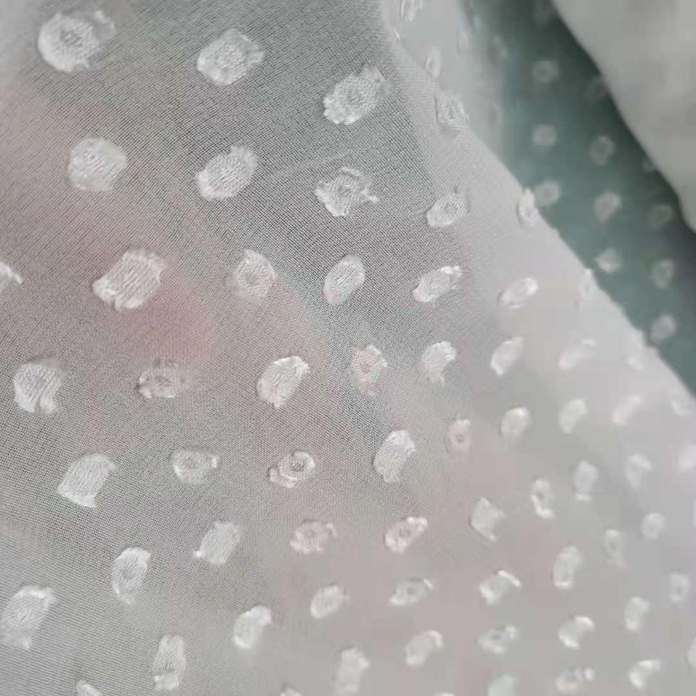 Luxury Pom Pearl Bubble Polyester Crepe Chiffon Fabric  Hijab scrafs (All seasons star)