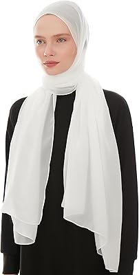 Ladies Chiffon Scarves Women Plain Neck Scarf Soft Headwrap Girls Headscarf Sheer Wrap women's scarves & wraps 150x45 cm