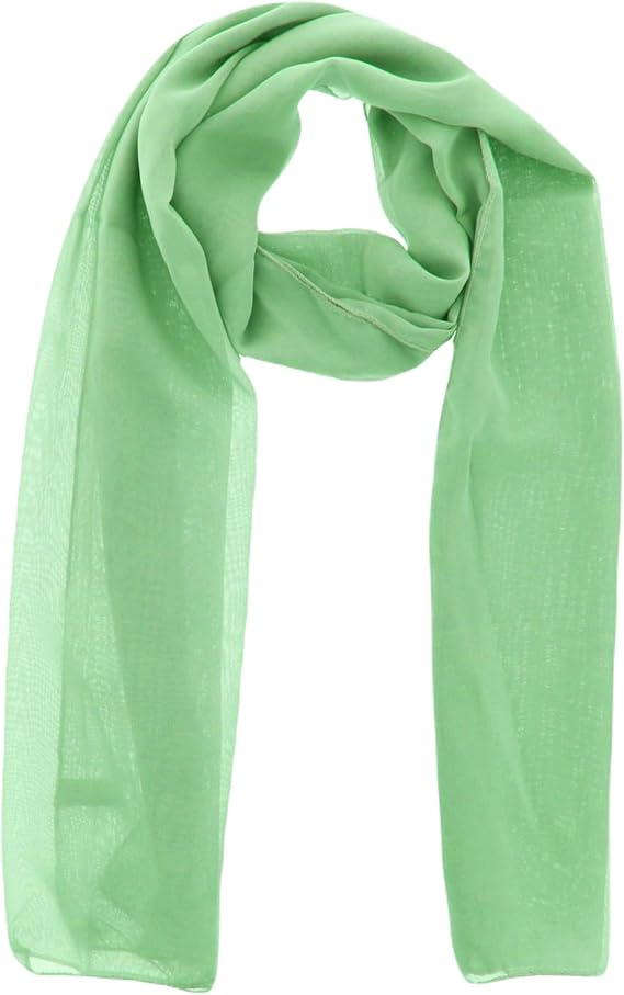 Ladies Chiffon Scarves Women Plain Neck Scarf Soft Headwrap Girls Headscarf Sheer Wrap women's scarves & wraps 150x45 cm