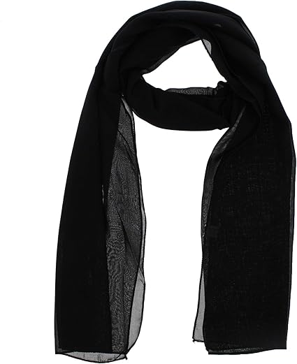 Ladies Chiffon Scarves Women Plain Neck Scarf Soft Headwrap Girls Headscarf Sheer Wrap women's scarves & wraps 150x45 cm