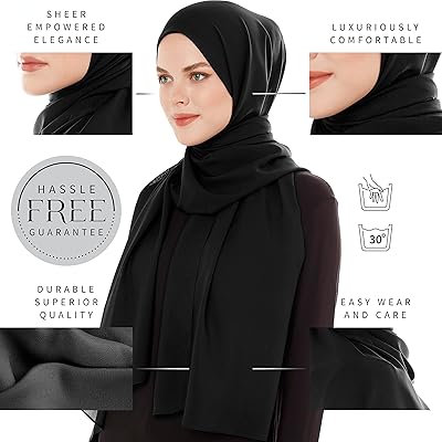 Ladies Chiffon Scarves Women Plain Neck Scarf Soft Headwrap Girls Headscarf Sheer Wrap women's scarves & wraps 150x45 cm