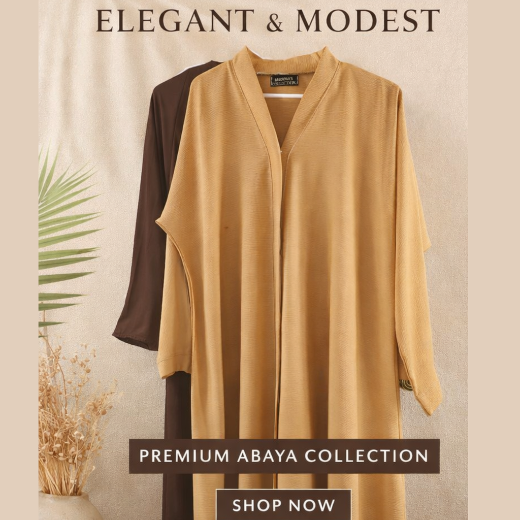 Elegant Open Abaya Cardigan – Premium Modest Wear | Lightweight Flowing Abaya for Everyday & Occasion