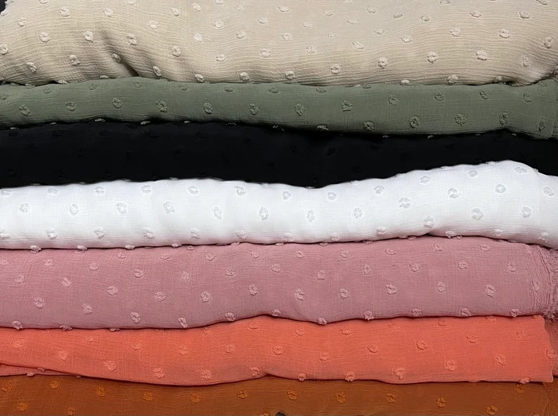 Luxury Pom Pearl Bubble Polyester Crepe Chiffon Fabric  Hijab scrafs (All seasons star)