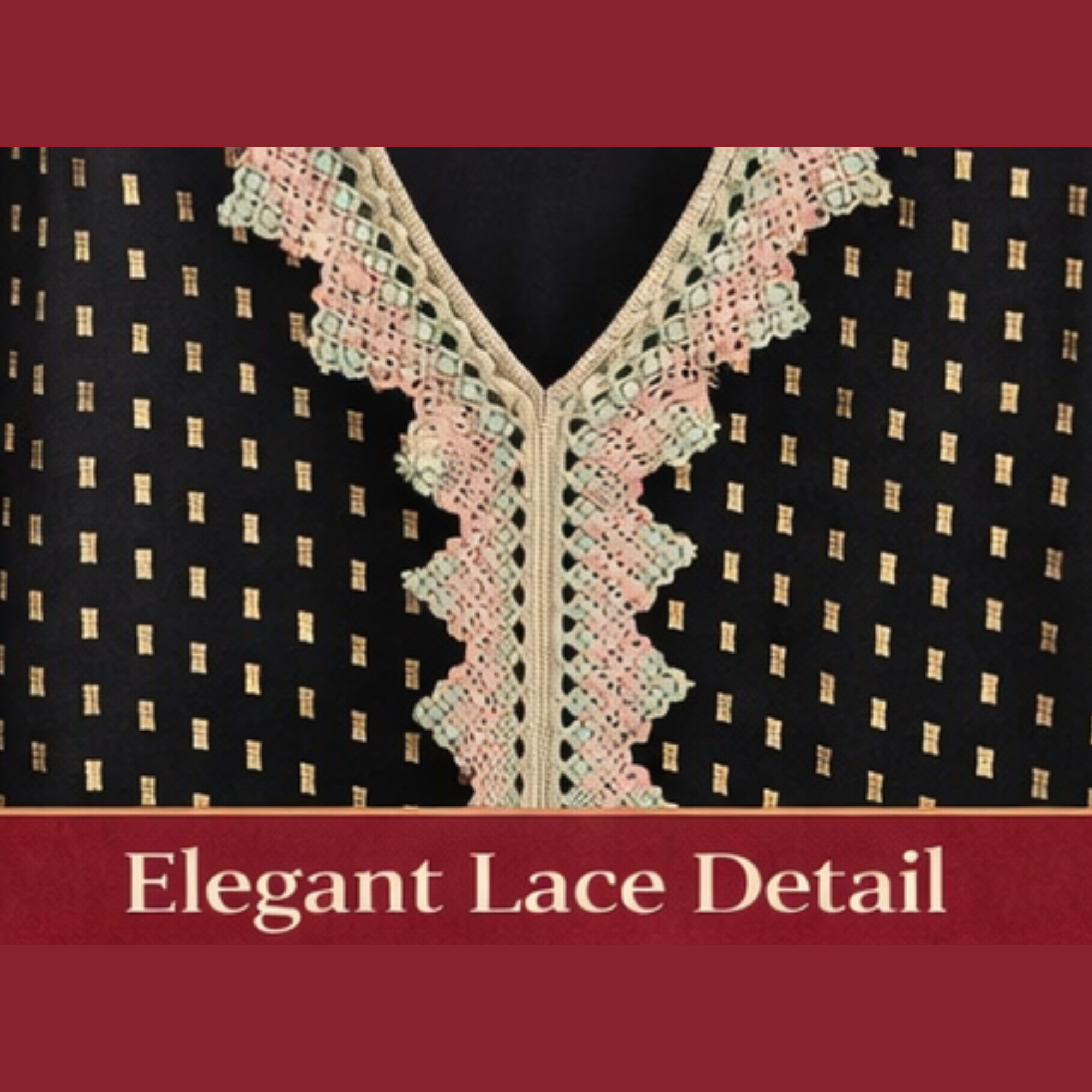 Elegant Black Printed Abaya for Women – Stylish & Comfortable Modest Wear with Contrast Detailing | Ready to Wear